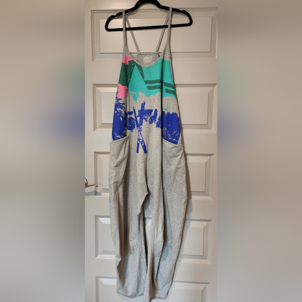 NWT FP Movement Women's Hot Shot Printed Onesie Ski Graphic Combo Large